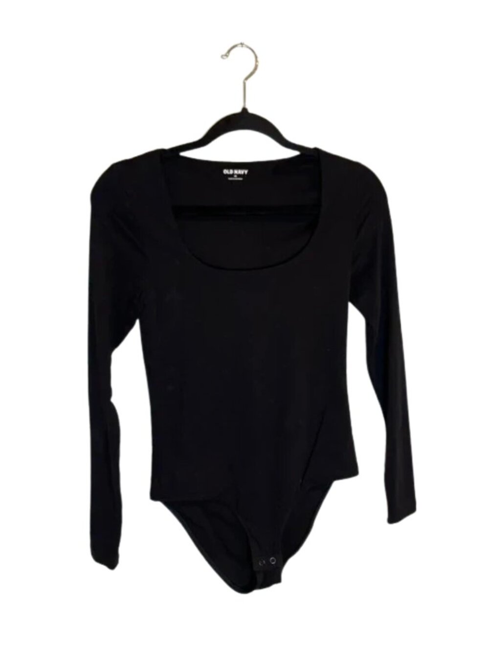 Old Navy Women's Long Sleeve Fitted Bodysuit Black Size XS